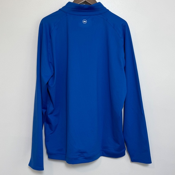 NWT PETER MILLAR Verge Performance Quarter-zip Blue Men's Size L Golf Sport - Picture 4 of 10